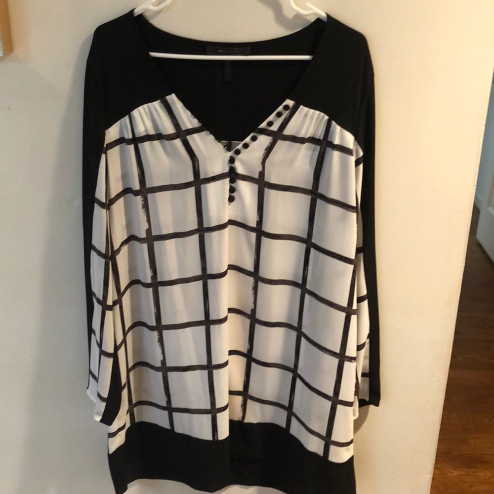 BCBG Maxazria long sleeve silk dress